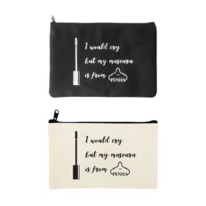 Rush 10 Oz. Canvas Black or Natural Flat Pouch