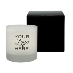Frosted Glass 10 Oz Candle in Gift Box
