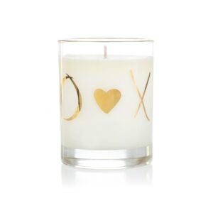 Metallic Gold Rim and Printed Gold 10 Oz Candle