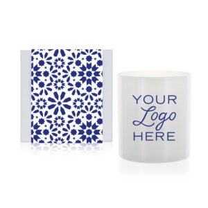 11 Oz Candle with Designer Blue Box Wrap