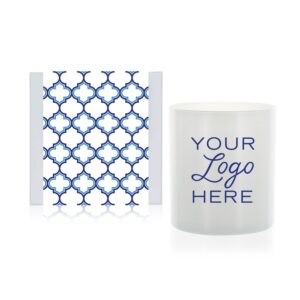 11 Oz Candle with Designer Blue Box Wrap 2